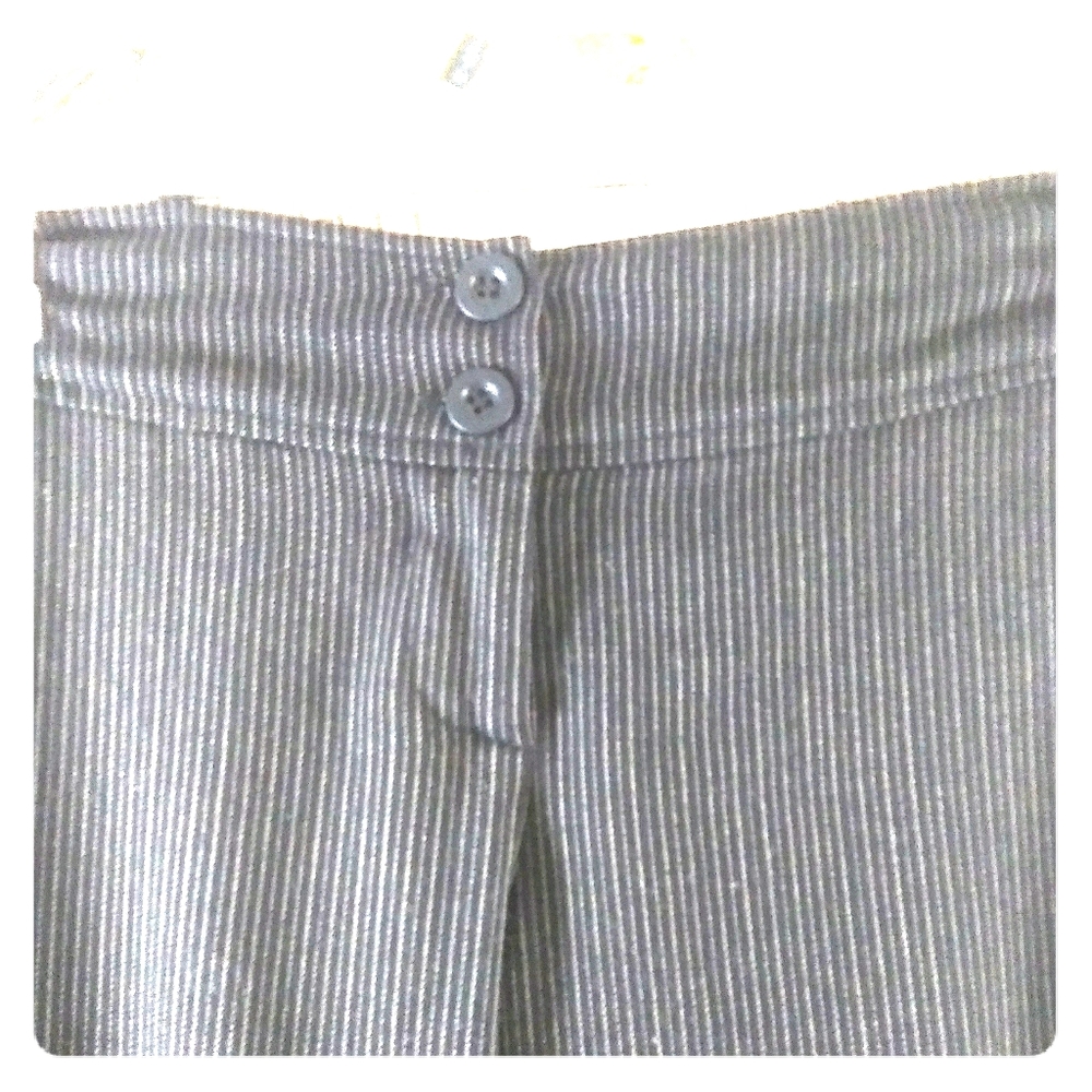 Black striped dress pants